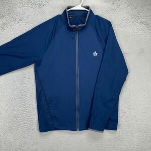 Under Armour Golf Full Zip Jacket Mens Medium Blue‎ Loose Athletic Lightweight